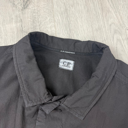 CP Company Button Overshirt - Black
