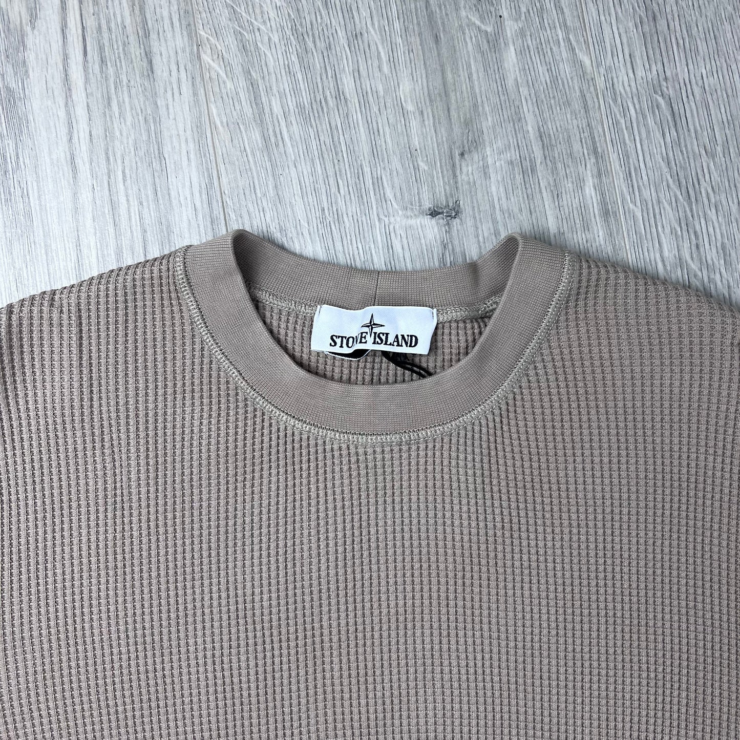 Stone Island Cotton Waffle Sweatshirt - Desert