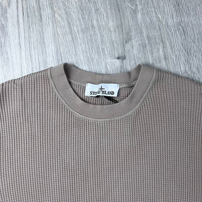 Stone Island Cotton Waffle Sweatshirt - Desert