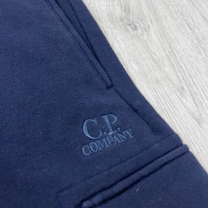 CP Company Raised Fleece Jersey Shorts - Navy