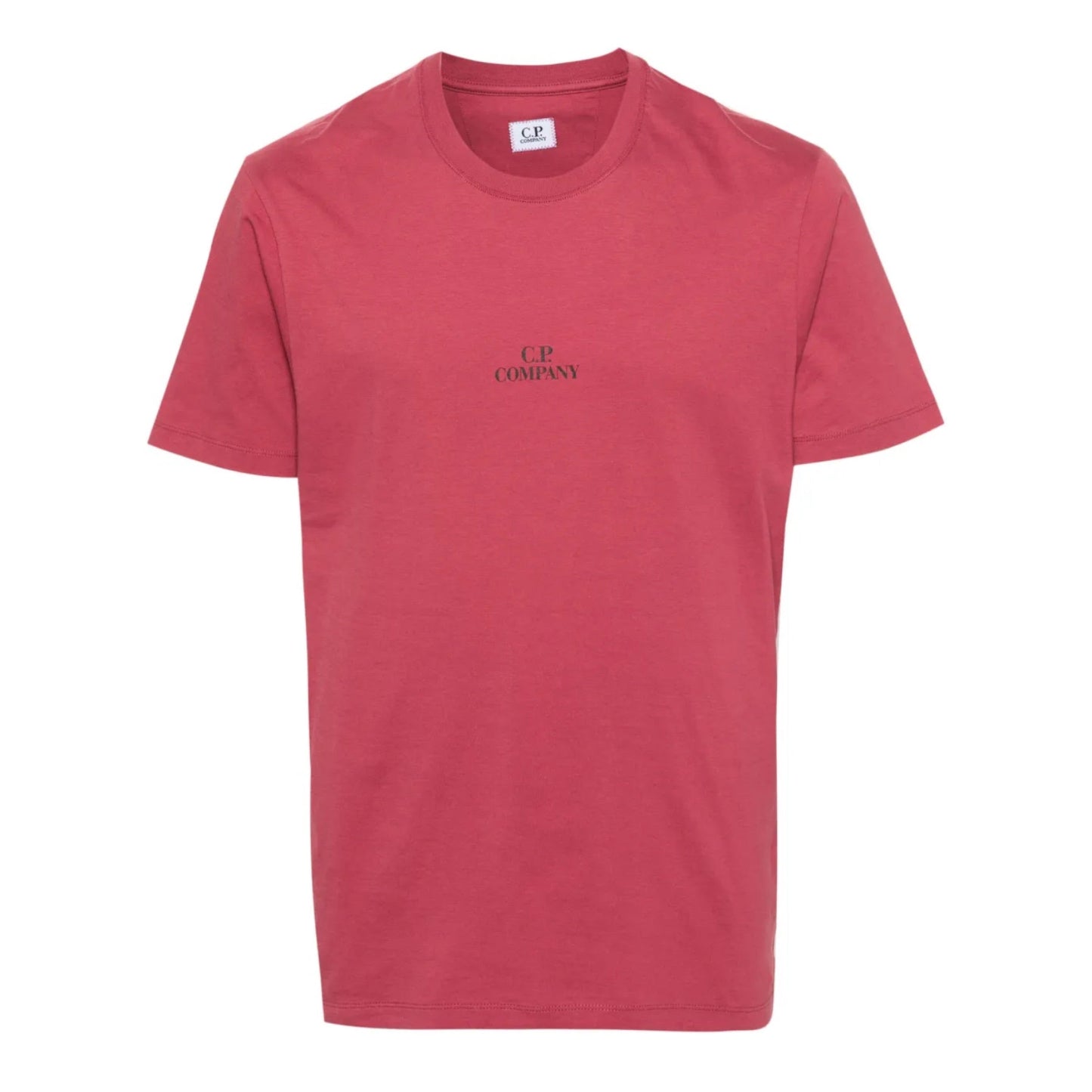Cp Company 141A 30/1 Jersey Graphic Logo T-Shirt In Red Bud