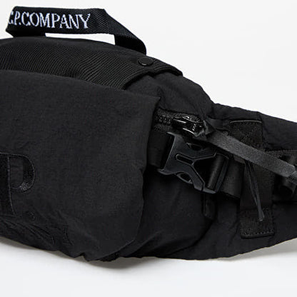 Cp Company Plain Paper Touch Belt Bag In Black with Certilogo