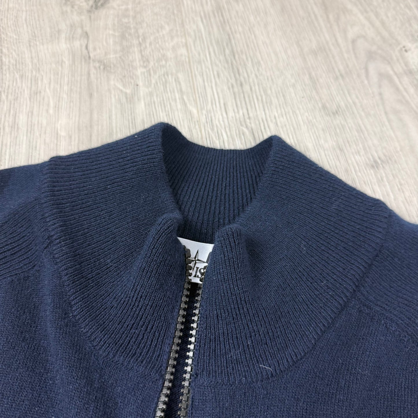 Stone Island Knit Zip Fleece - Navy