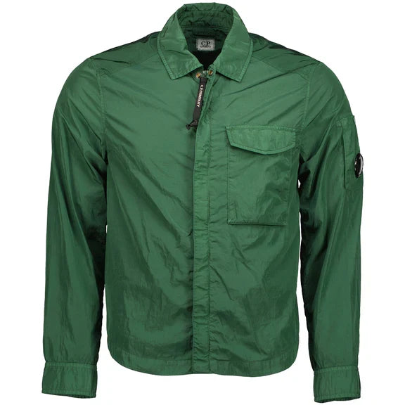 Cp Company Chrome-R Pocket Overshirt in Duck Green