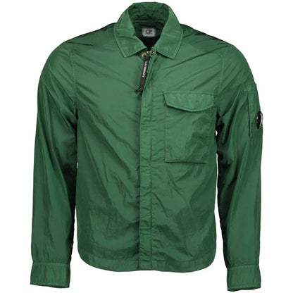 Cp Company Chrome-R Pocket Overshirt in Duck Green