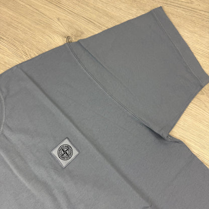 Stone Island Combed Organic Patch T-Shirt - Dark Blue