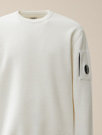 Cp Company 086A Chenille Cotton Knit In White