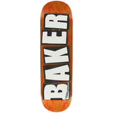 Load image into Gallery viewer, Baker Skateboard Deck Logo Veneers B2 Orange 8.5" x 32.5"