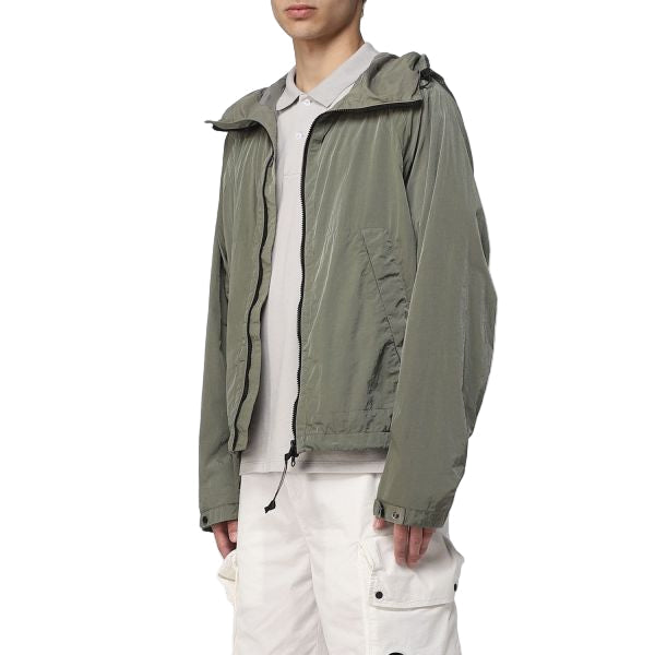 Cp Company Goggle Hooded Chrome Jacket In Bronze Green