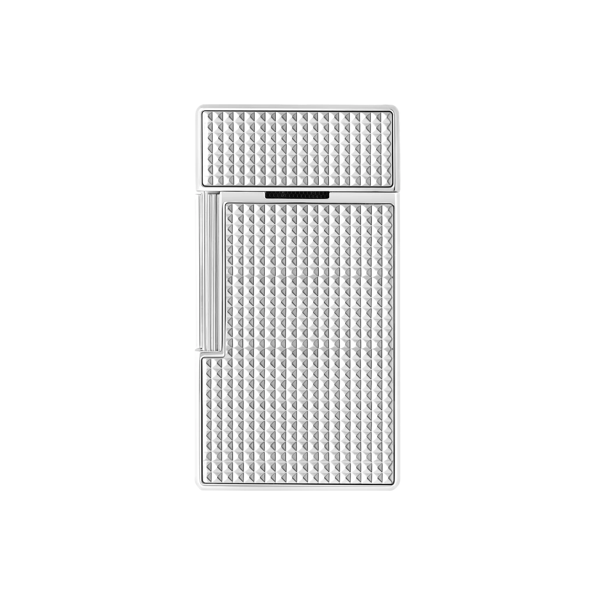 S.T. DUPONT Biggy Diamond Head Silver Lighter/Briquet 025010