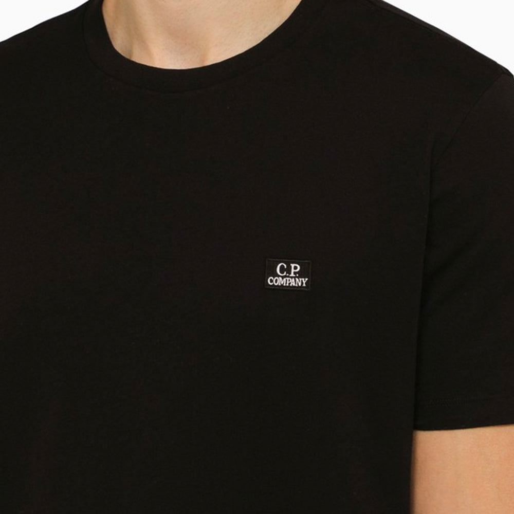 C.P. Company 30/1 Jersey Logo T-shirt Black