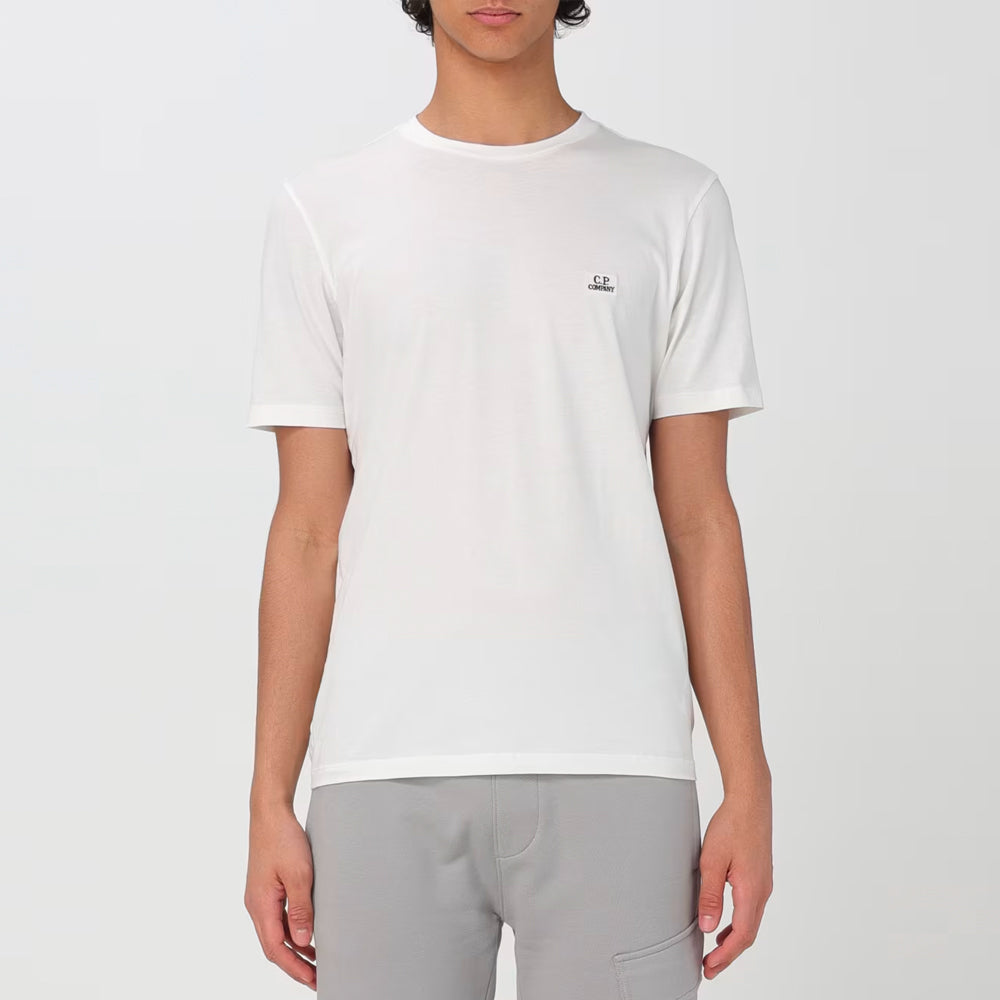 C.P. Company 30/1 Jersey Logo T-shirt Gauze White