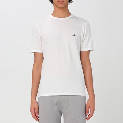 C.P. Company 30/1 Jersey Logo T-shirt Gauze White