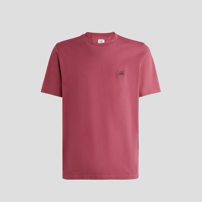 C.P. Company 30/1 Jersey Logo T-shirt Red Bud