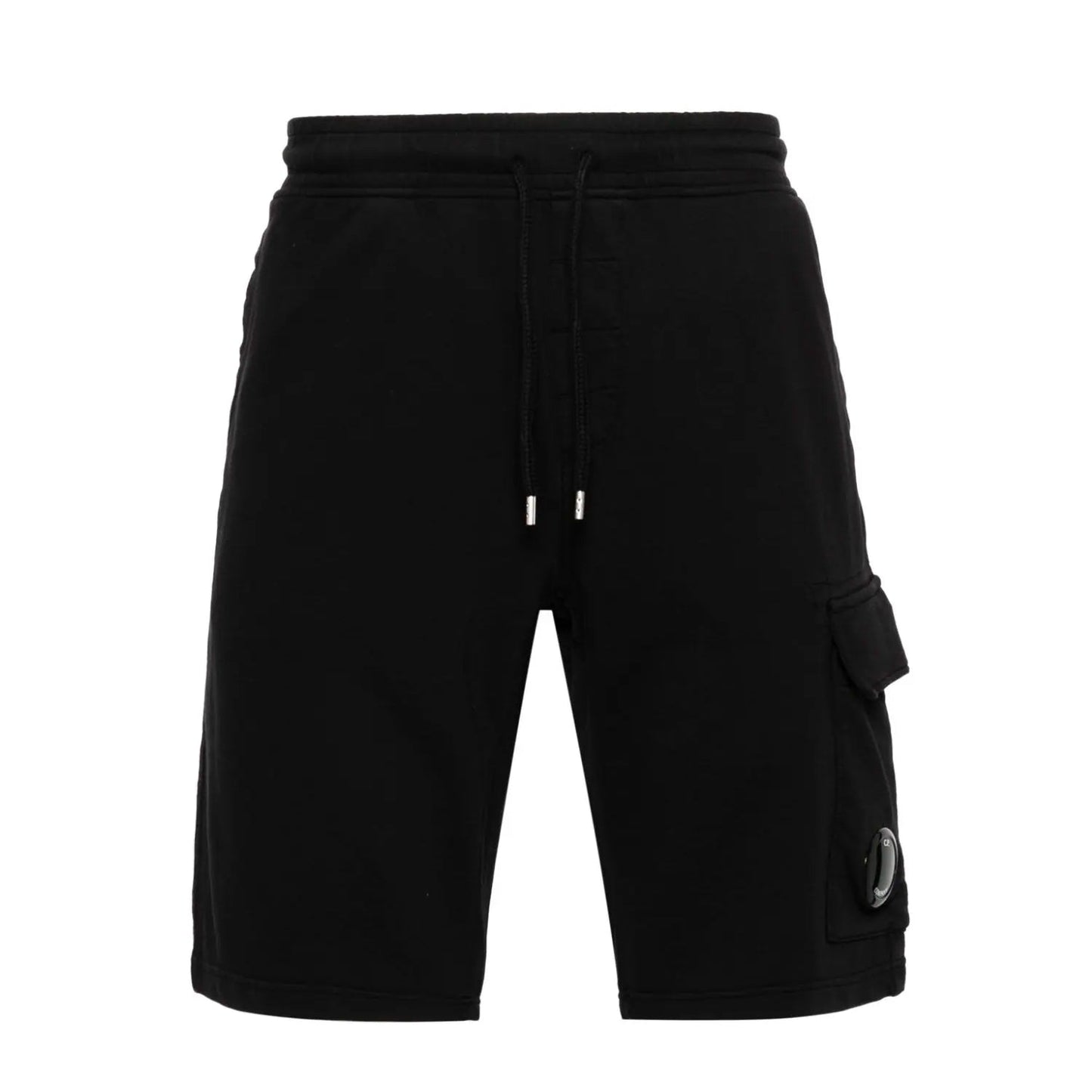 C.P. Company Light Fleece Utility Shorts Black