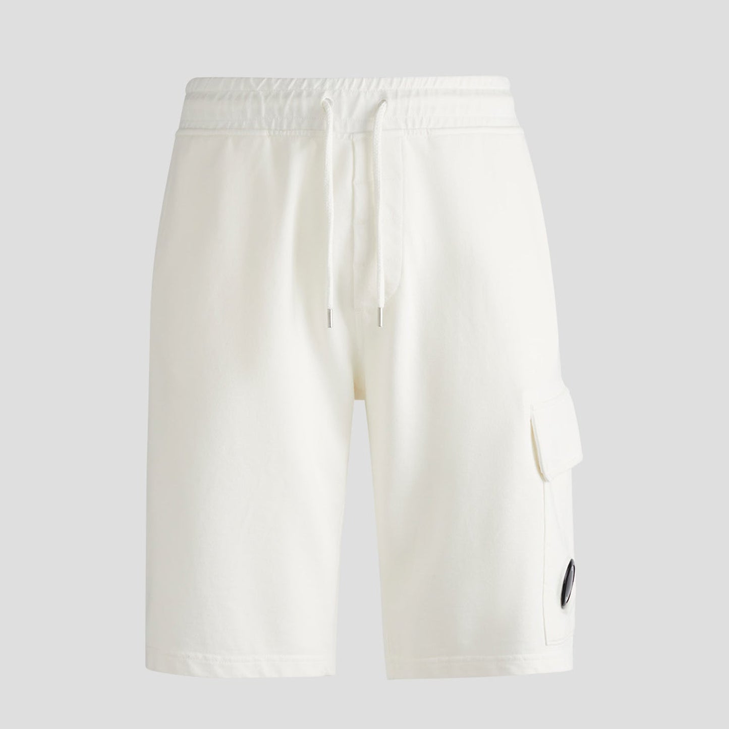 C.P. Company Light Fleece Utility Shorts Gauze White