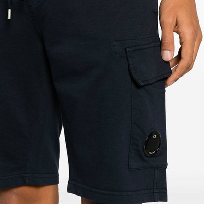 C.P. Company Light Fleece Utility Shorts Total Eclipse