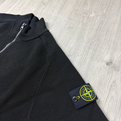Stone Island Knit Half Zip Fleece - Black