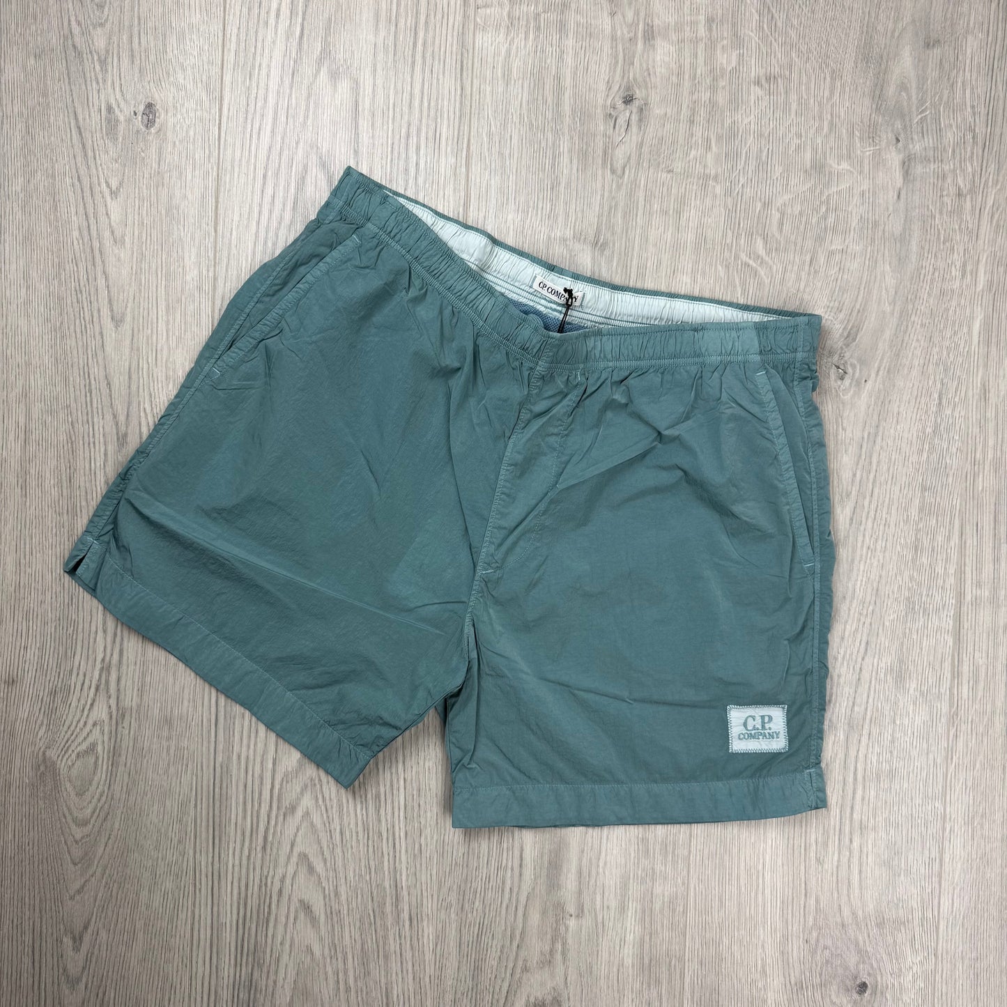 CP Company Chrome Swim Shorts - Silver Blue