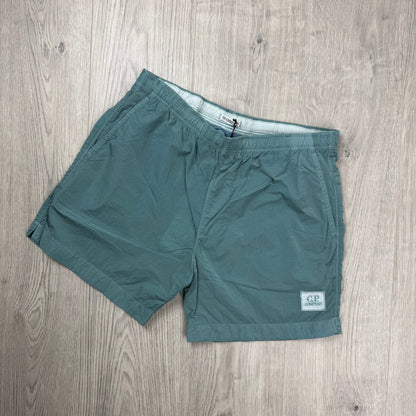 CP Company Chrome Swim Shorts - Silver Blue