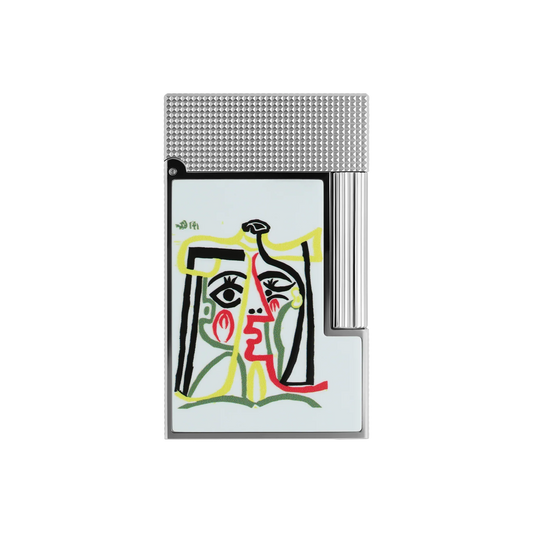 S.T. DUPONT LIGNE 2 PICASSO WHITE LIGHTER/BRIQUET C16001
