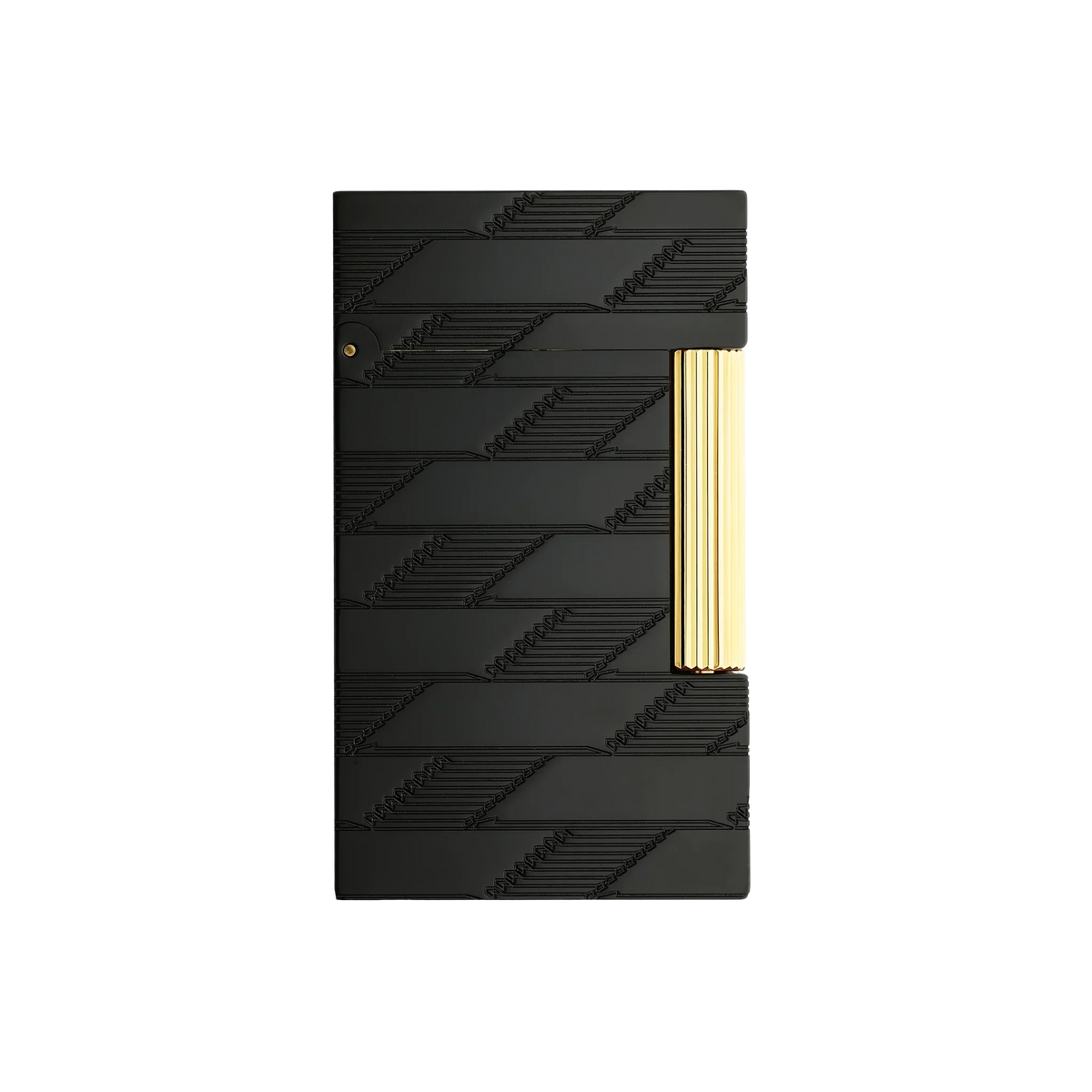 S.T. DUPONT Ligne 2 Monogram 1872 Black Guilloche Lighter/Briquet C16179