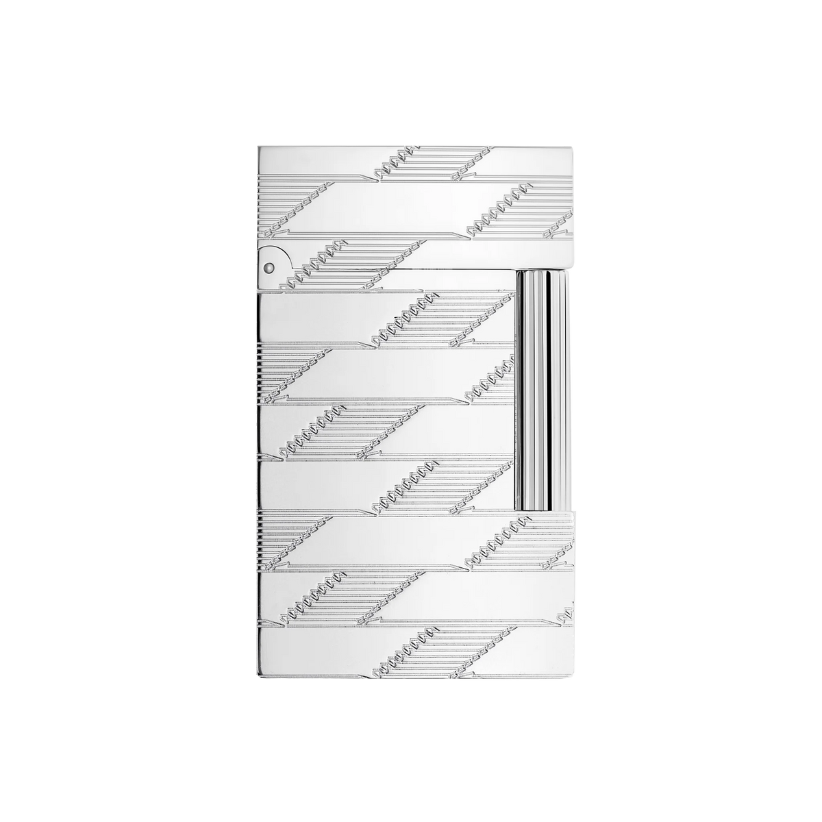 S.T. DUPONT Ligne 2 Monogram 1872 Palladium Guilloche Lighter/Briquet C16180