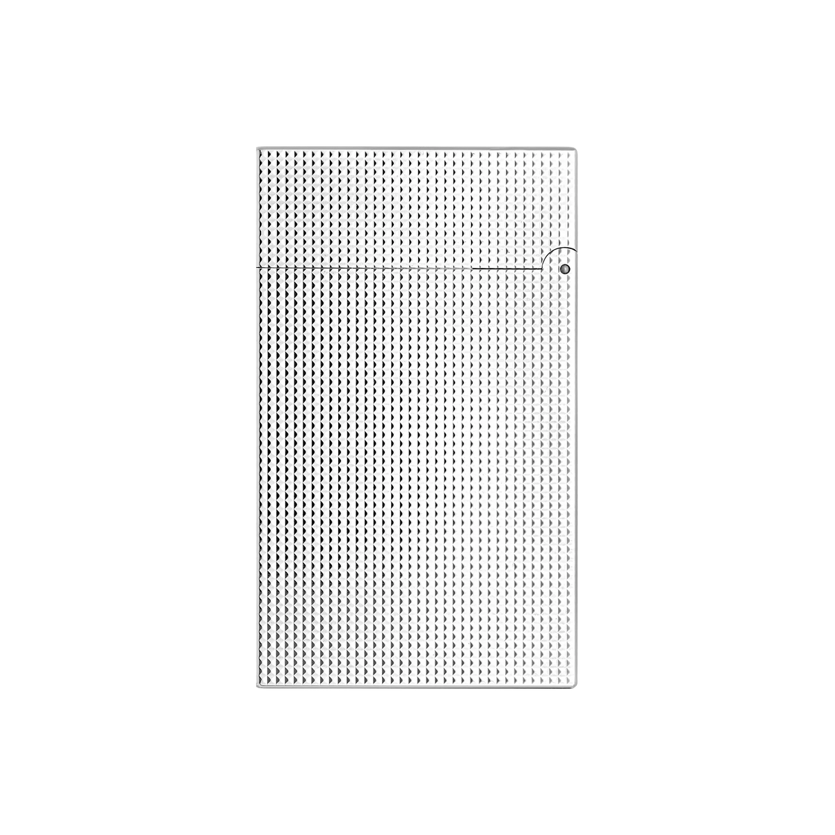 S.T. DUPONT LIGNE 2 MICRODIAMOND HEAD SILVER LIGHTER/BRIQUET C16455