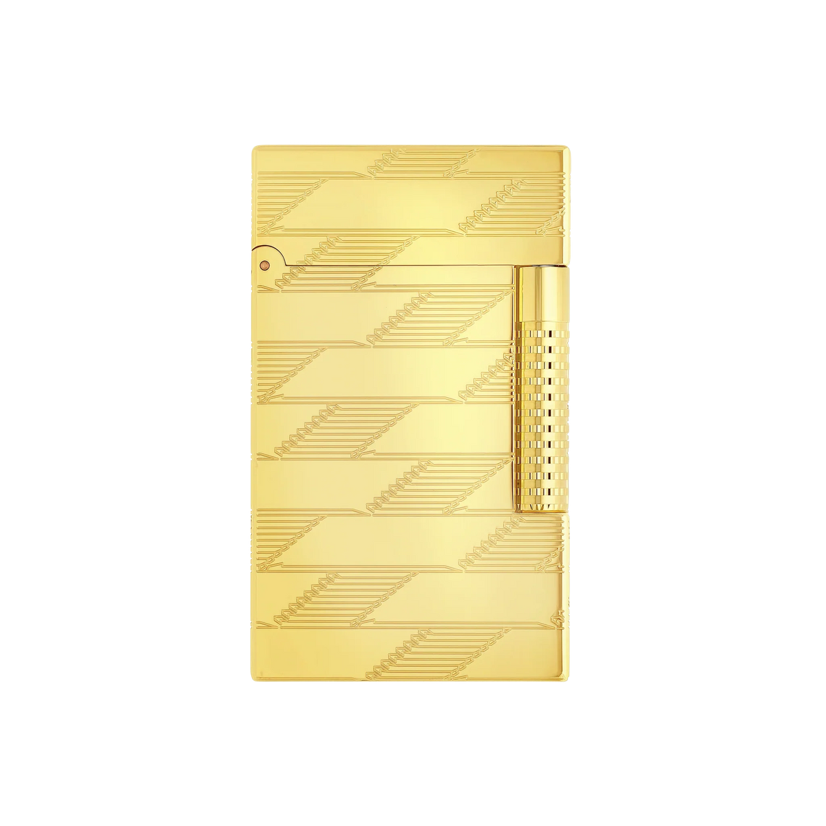 S.T. Dupont Le Grand Guilloche Monogram 1872 Gold Lighter/Briquet C23178