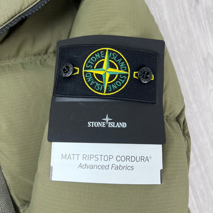 Stone Island Ripstop Down Jacket - Military Green