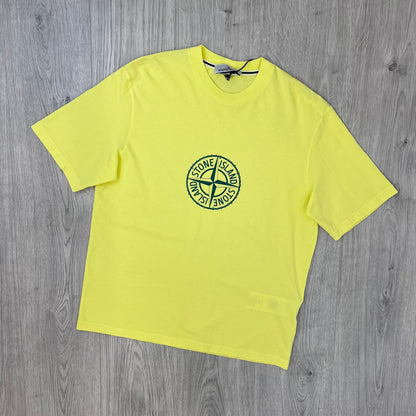 Stone Island 'Compass' T-Shirt - Lemon