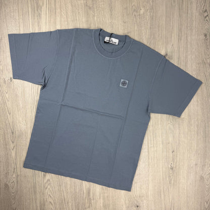Stone Island Combed Organic Patch T-Shirt - Dark Blue