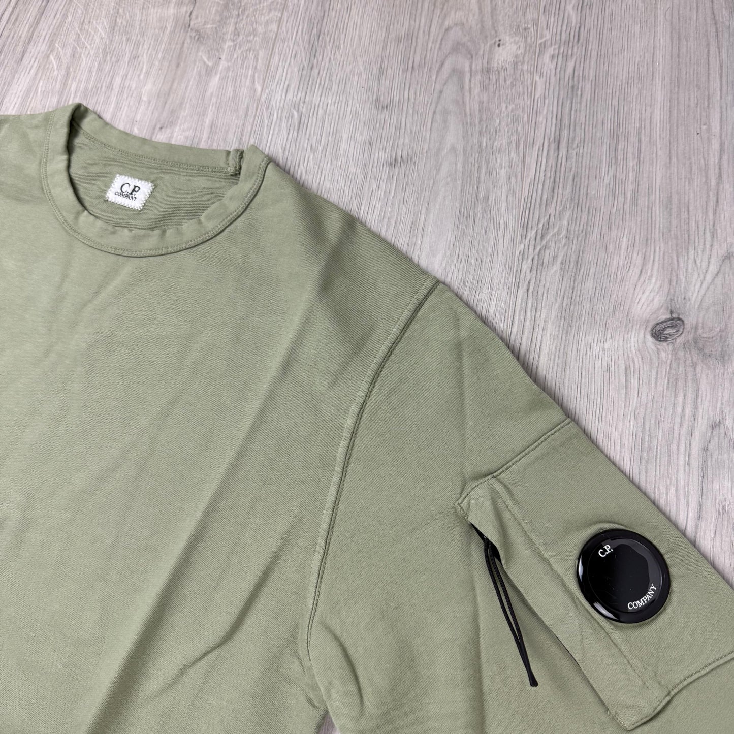 CP Company Light Fleece Sweatshirt - Moss Gray