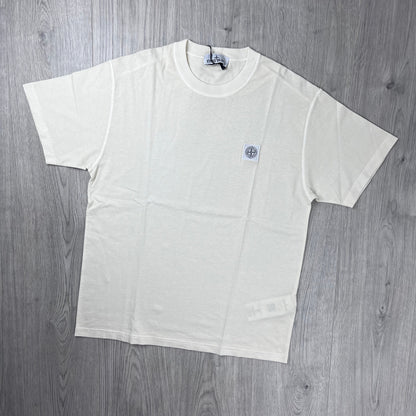 Stone Island 'Fissato' Patch T-Shirt - Ivory