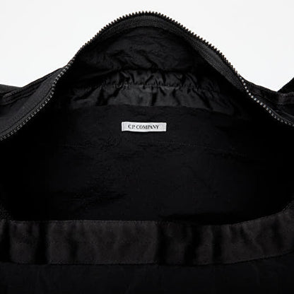 Cp Company Plain Paper Touch Zipped Logo Bag In Black with Certilogo