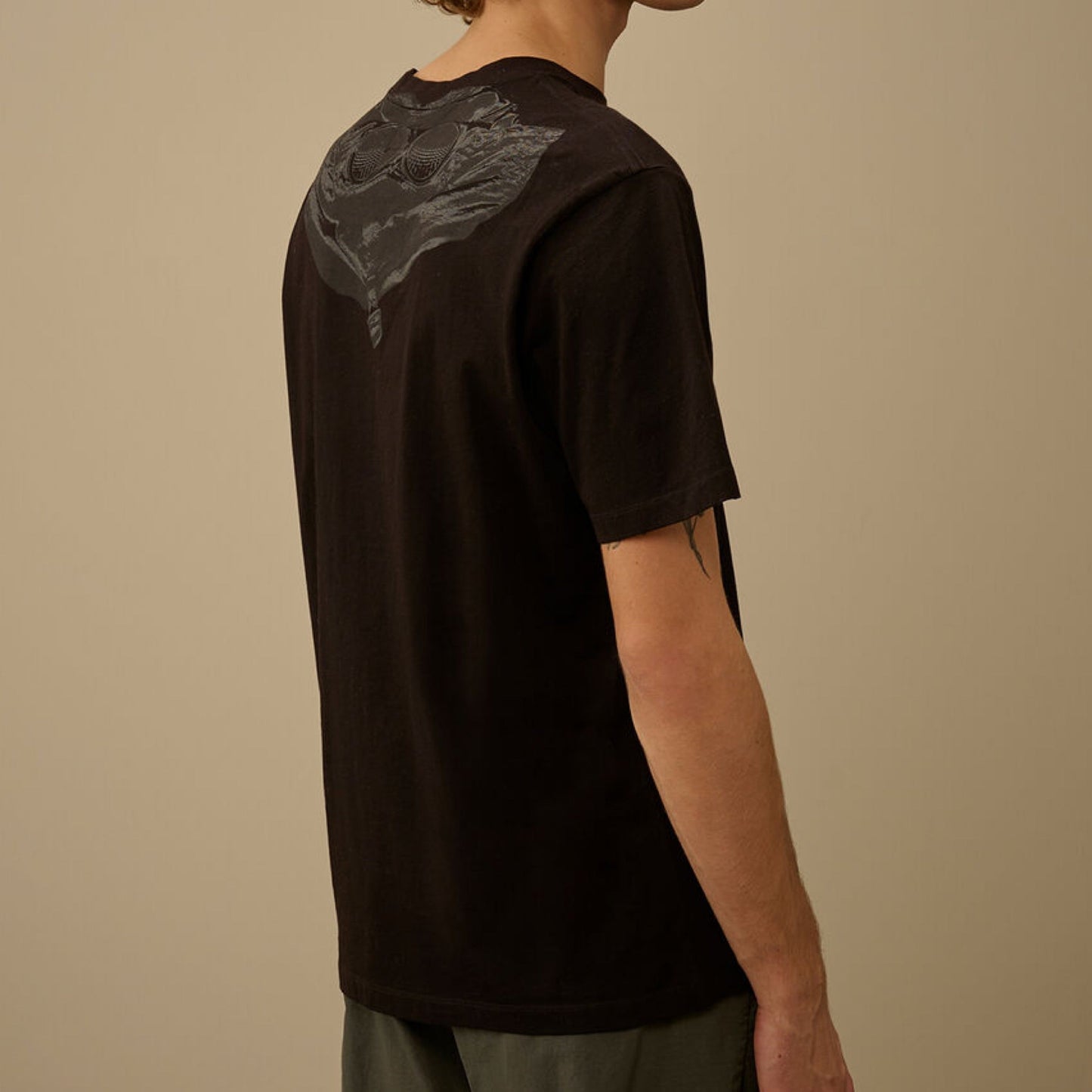 Cp Company 030A Goggle Print T-Shirt In Black