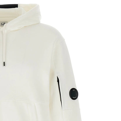 Cp Company 024A Diagonal Raised Overhead Hoodie In White