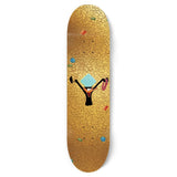 Load image into Gallery viewer, Color Bars Skateboard Deck Looney Tunes Riches Gold Foil 8.25"