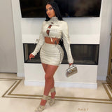 Load image into Gallery viewer, Essex belted jacket set (Ivory)
