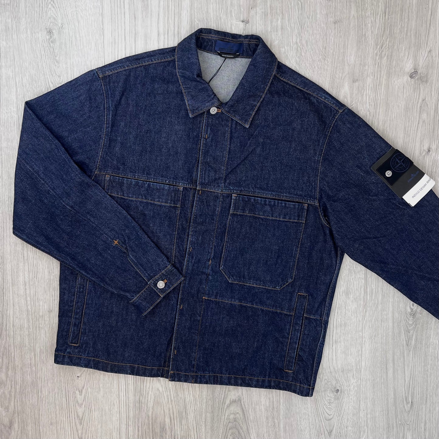 Stone Island Denim Jacket - Blue
