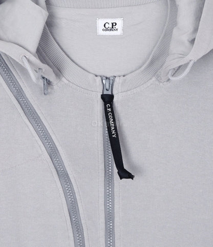 Cp Company 024A Hooded Sweatshirt In Drizzle Grey