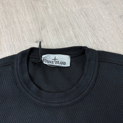 Stone Island Mesh Stitch Sweatshirt - Black