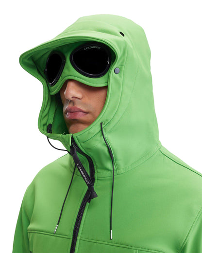 Cp Company A/W Fleece Lined Goggle Soft Shell-R In Green