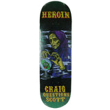 Load image into Gallery viewer, Heroin Skateboard Deck Craig Questions KO2 Fortune Teller 9.25" x 32.5"