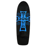 Load image into Gallery viewer, Dogtown Skateboard Deck Cross Logo 70s Rider Black/Blue 9.0" x 30.575"