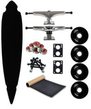 Load image into Gallery viewer, Moose Longboard Complete 9.25" x 46" Concave Cut Out Pintail Black