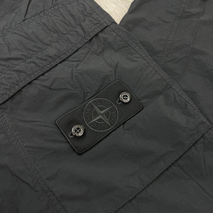 Stone Island Ghost SMERIGLIATO Cargo Trousers - Black