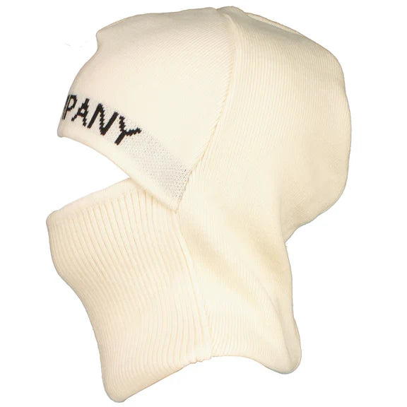 Cp Company Knitted Big Logo Balaclava in White
