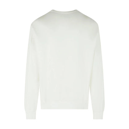 Cp Company 019A Light Fleece Lens Sweatshirt In White