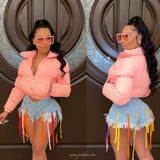 Load image into Gallery viewer, Shonda denim shorts (Denim multi)
